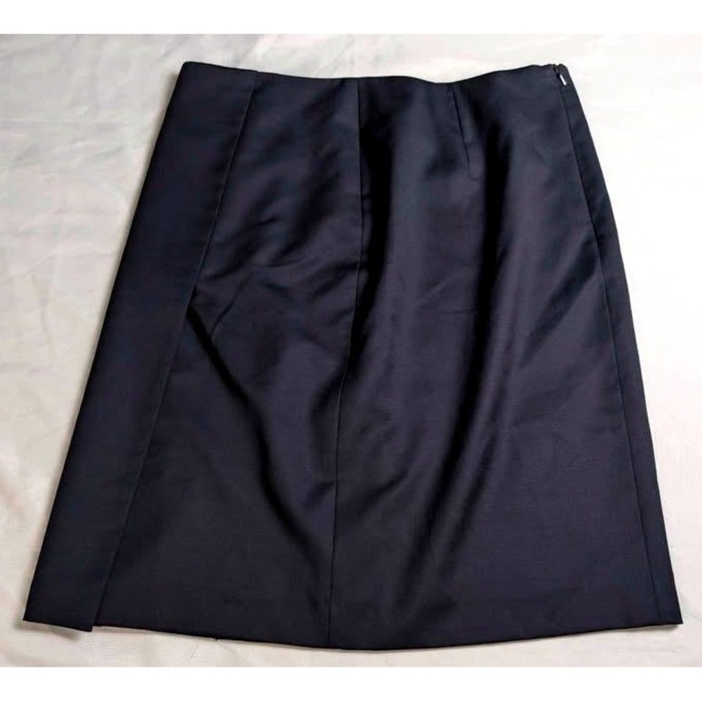 Brooks Brothers 346 Pencil Skirt ~ Size 12 ~ Navy Blue ~ 100% Wool - Picture 2 of 10